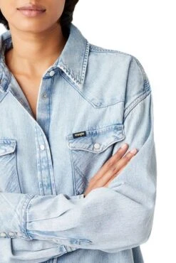 Robe WRANGLER Light Indigo -Magasin De Vêtements De Mode Pour Femmes wrangler w9p6 lw x4e 4